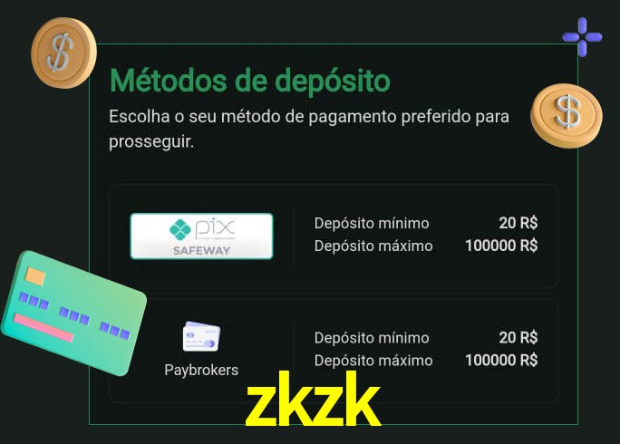 O cassino zkzk oferece uma grande variedade de métodos de pagamento